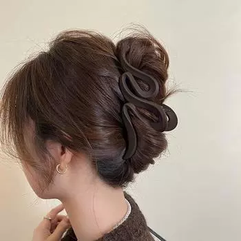 Большая заколка для волос с застежкой Майяра, женская новинка 2024 года, заколка в форме акулы, аксессуары для волос, головной убор чёрный