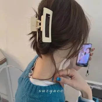 Большая заколка в виде акулы, заколка для волос знаменитости из Интернета, заколка для волос 10,5 см, аксессуары для волос для взрослых, прямоугольная заколка для волос