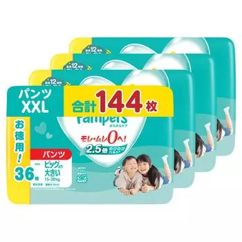 больше, чем трусики Pampers Diaper Smooth Care 144 листа x 4 [размер Big] (15~28 кг) (36 упаковок) [Элемент дела]