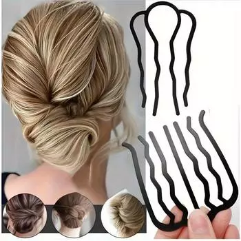 Больше. Пластина для волос, таблетка, вставная головка, расческа, U-образный зажим, головной убор, затылок, пластина для волос, заколка для волос, расческа для волос, зажим для волос
