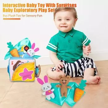Больше. Rachel Learning Box Набор мягких игрушек для малышей Сенсорные занятия Обучающие игрушки Мягкие животные Аксессуары Возраст 0-2+ 1pc