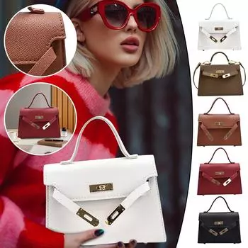 Больше. Сумка высокого класса Sense Exquisite Fashion Новая корейская версия моды Single Crossbody Bag Сумка в западном стиле One Size красный