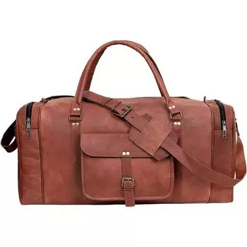 Большие 24-дюймовые спортивные сумки для мужчин, кожаная дорожная сумка для занятий спортом в тренажерном зале, негабаритная дорожная спортивная сумка, сумка для выходных из натуральной кожи, сумка для переноски на ночь
