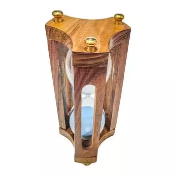 Большие 30-минутные деревянные песочные часы с голубым песком, подарки для пап, мужчин, женщин, пожилых людей, пенсионеров, годовщины, рождественский декор