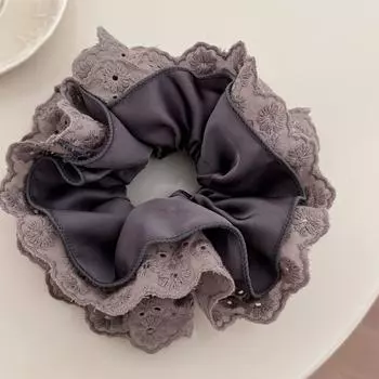 Большие эластичные резинки для волос аксессуары для женщин девушки завязывать скрабчи корейские резинки очаровательные цветы винтажные взрослые
