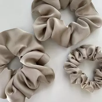 Большие атласные резинки для волос, эластичные резинки для волос для женщин и девочек, большие шелковые резинки для волос, резинки для волос, аксессуары для волос