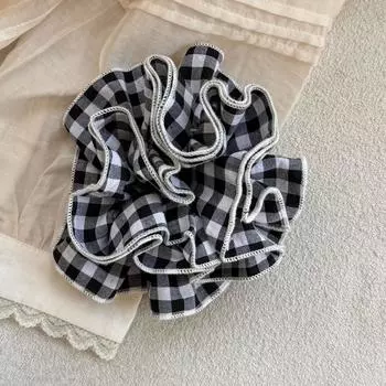 Большие аксессуары для волос большие корейские резинки резинки для женщин девушки скранчи популярный винтажный фасинатор Головной убор мода новый