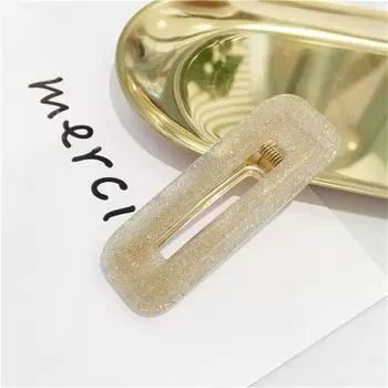 Большие аксессуары для волос женские заколки для волос модная бижутерия капля воды прямоугольник акриловая заколка-автомат заколки головной убор для девочек