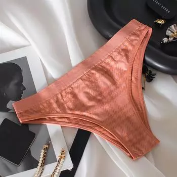 Большие бесшовные трусы для женщин, дышащие, приятные для кожи, удобные, с низкой талией, спортивные, фитнес-трусы без следов, с высоким разрезом, треугольные трусики S чёрный