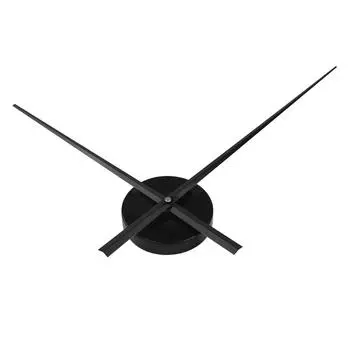 Большие часы со стрелками, современные настенные часы с длинными стрелками, сделай сам, бесшумный механизм, настенные часы для гостиной, дома серебряный