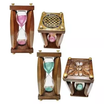Большие деревянные песочные часы на 30 минут с розовым и голубым песком, подарки для пап, мужчин, женщин, пожилых людей, пенсионеров, годовщины, рождественский декор