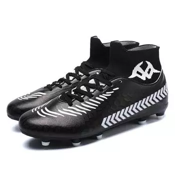 Большие футбольные бутсы 36-45, мужские высокие футбольные бутсы с искусственным лугом, тренировочные студенческие футбольные бутсы, детские футбольные бутсы 36 розы красного