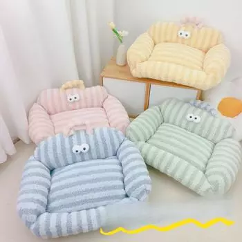 Большие глаза пушистый наполнитель для домашних животных хлопковый наполнитель осень/зима диван для домашних животных плюшевый шпиц лежанка для домашних животных собачий наполнитель для кошек и собак 40*50cm