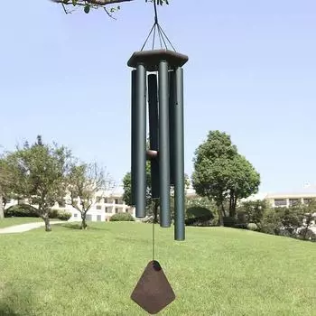 Большие глубокие тона колокольчиков для часовни, колокольчики для часовни, уличный декор для сада и дома чёрный