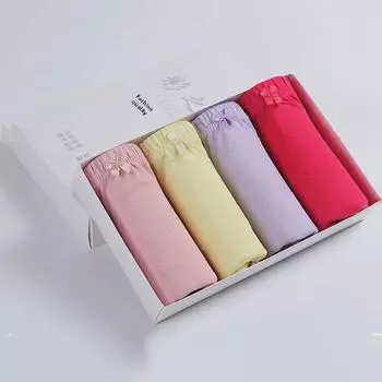 Большие хлопковые женские трусы с высокой талией - дышащие 3D эластичные, свободные защитные брюки однотонных цветов XL (Approximately 57.5-65 kg)