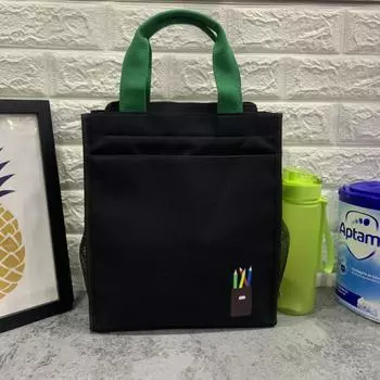 Большие холщовые многослойные сумки для студентов, папки для репетиторов, для женщин, повседневная портативная сумка для мамочек, сумка для еды на работу, бенто