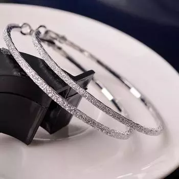 Большие хрустальные серьги-кольца 6 см, круглые висячие серьги, ювелирные изделия для женщин, со стразами и стразами, большие серьги в стиле хип-хоп, подарок золотой