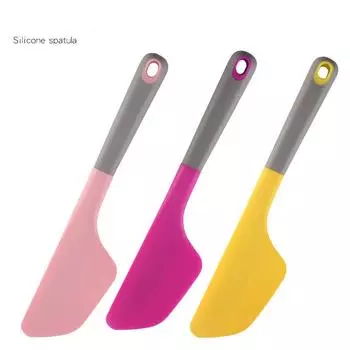 Большие инструменты для выпечки, силиконовая лопатка, лопаточка для кремового соуса, нож для перемешивания, кухонные инструменты, принадлежности жёлтый