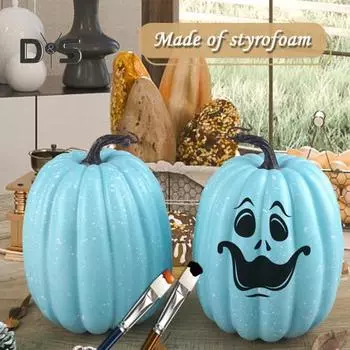 Большие искусственные тыквы из искусственной пены, тыквы для сбора урожая, модель тыквы для осеннего декора на День благодарения B