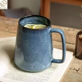 Большие керамические кофейные кружки 24 унции 700 мл с ручкой, большая большая чашка для чая и воды для офиса и дома, подарок и презент 600-700ML
