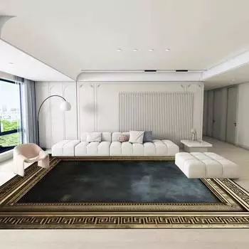 Большие ковры в скандинавском стиле для гостиной, роскошный ковер для украшения дома, нескользящий коврик для спальни, моющийся коврик для гостиной 60x90cm 23.6x35.4in