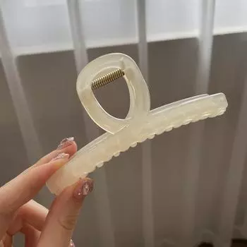 Большие крабовые заколки для волос, заколка для волос, женские, для девочек, конфетные, однотонные, держатель для хвостика, заколки-зажимы, корейские аксессуары для волос