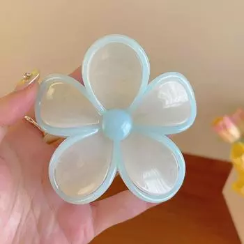 Большие крабы для волос в виде цветка, заколки-крабы для волос, женские, для девочек, милые, конфетные, держатели для хвостика, зажимы для волос, заколки-автоматы, шпильки, аксессуары для волос