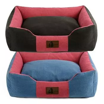 Большие кровати для домашних животных, собак, 80x68x20 см, утолщенное полотно, одеяло для бульдогов, домашних животных, кошек, зимняя плюшевая кровать для корги, матрас, будка для щенков S 40x30x13cm