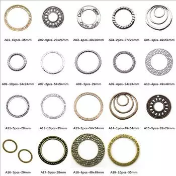 Большие круглые подвески для изготовления ювелирных изделий, аксессуары для декора своими руками A08-3pcs-29mm-B14435