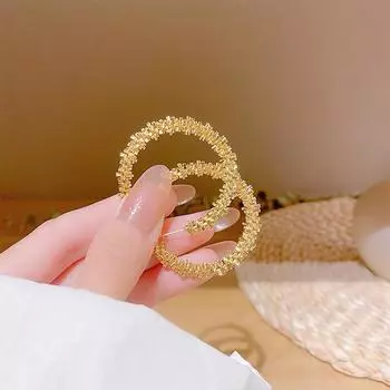 Большие круглые преувеличенные серьги, простые модные серьги, новый темперамент, серьги знаменитостей, серебряная игла 925 пробы.