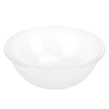 Большие круглые прозрачные акриловые сервировочные миски для салатов, фруктов, сервировочные контейнеры для шведского стола, тарелки, столовые приборы