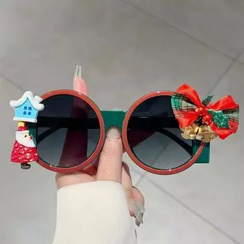 Большие круглые солнцезащитные очки Merry Christmas Luxury Brand Designer, женские и мужские, винтажные, популярные, для вечеринок, панк-солнцезащитные очки