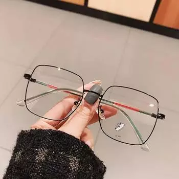 Большие квадратные очки с защитой от синего света, женские защитные очки, ультра легкие очки для женщин, офисные компьютерные очки