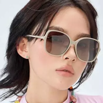 Большие квадратные поляризованные солнцезащитные очки женские инкрустированные жемчужные солнцезащитные очки женские очки высокого класса