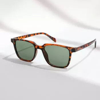 Большие квадратные солнцезащитные очки, модные, защита UV400, винтажные большие солнцезащитные очки, ретро-очки для женщин и мужчин