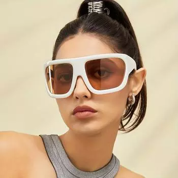 Большие модные солнцезащитные очки Wrap Around для женщин и мужчин, защитные модные спортивные солнцезащитные очки для велоспорта, пляжной вечеринки