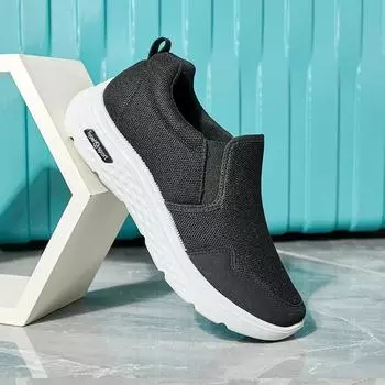 Большие мужские туфли, дышащие, универсальные, удобные, повседневные туфли, легкие кроссовки 40 синий