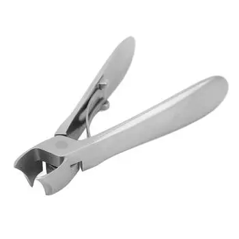Большие наклонные кусачки для ногтей из нержавеющей стали с большим отверстием для кутикулы, скошенные триммеры для ногтей
