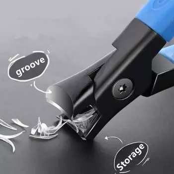 Большие ножницы для ногтей с защитой от брызг, толстые, жесткие, бронированные, из нержавеющей стали, кусачки для ногтей с большим отверстием, бытовые кусачки для одиночных ногтей