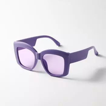 Большие очки в толстой оправе, трендовые солнцезащитные очки в стиле хип-хоп, мужские очки Macarons, женские солнцезащитные очки оранжевый