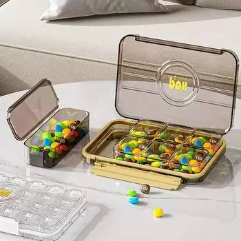 Большие отделения для ежедневных таблеток 7/21/28 Контейнер для таблеток Еженедельная таблетка Pastillero Transparent-21 Grids