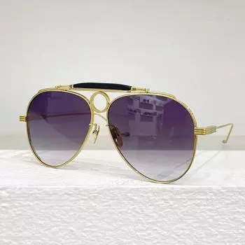 Большие овальные солнцезащитные очки из сплава Uv400 для мужчин и женщин с градиентом, дизайнерские очки с двойным мостиком и футляром &As picture