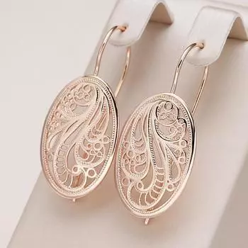 Большие овальные висячие серьги в этническом стиле для женщин, винтажные текстурные украшения для пирсинга