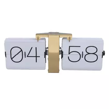 Большие перекидные часы с гладкой поверхностью, легко читаемая ручка регулировки, автоматические перекидные часы для спальни и гостиной