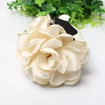 Большие пластиковые заколки-крабы для волос с цветком для женщин и девушек, тканевая повязка на голову, держатель для хвостика, аксессуары для волос для макияжа, модные