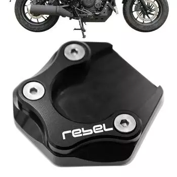 Большие подушечки Cmx500, подставка для мотоциклов, боковая подставка для ног, удлинитель, опорная пластина для Hondas Rebel Cmx300 Cmx500 - чёрный