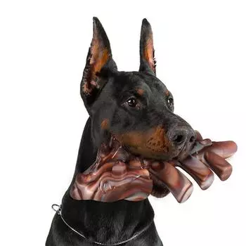 Большие прочные игрушки для жевания собак для агрессивных жевателей, прочные нейлоновые игрушки для домашних животных со вкусом говядины, косточки для щенков, игра для чистки зубов