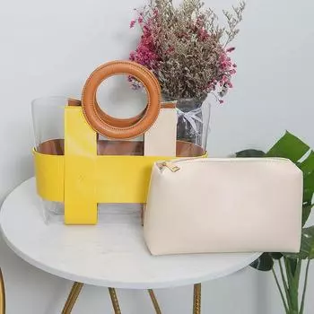 Большие прозрачные сумки, повседневные прозрачные сумки для девочек, летние кошельки из ПВХ-желе, модные композитные сумки-тоуты для женщин, сумка через плечо