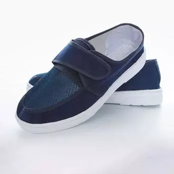 Большие размеры 35-46 унисекс повседневная обувь хлопковая впитывающая пот дезодорирующая сетчатая дышащая парусиновая обувь заводская антистатическая рабочая обувь EUR 35 синий