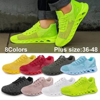 Большие размеры 36-48, модные кроссовки, легкие дышащие кроссовки для бега, обувь с лезвиями, уличная повседневная спортивная обувь для мужчин и женщин, любителей 36 армия зеленый